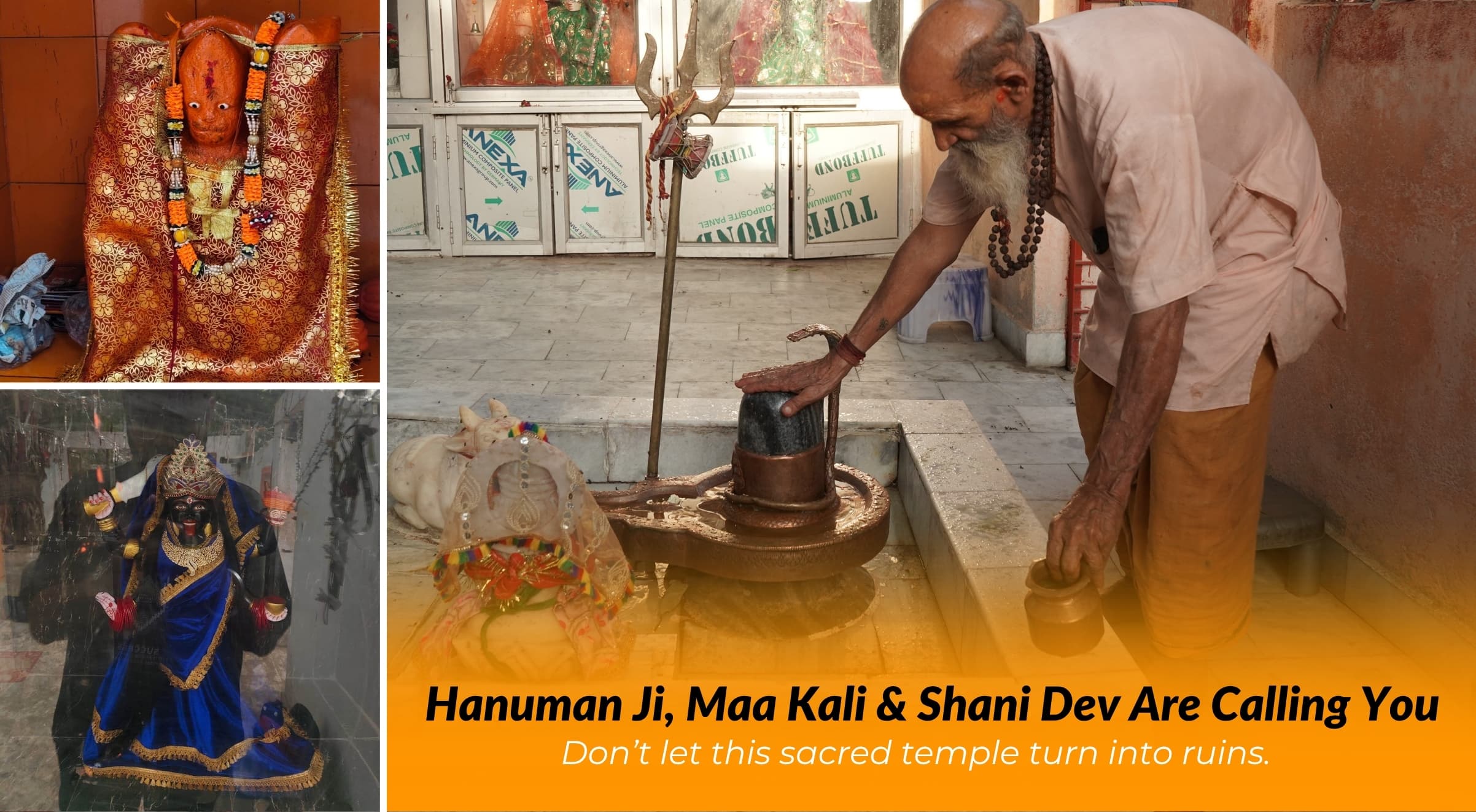 Revive the Sacred Hanuman Ji, Kali Mata and Shani dev Temple of Kanpur — A 250-Year-Old Divine Sanctuary
